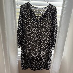 Polka Dot Black and White Dress